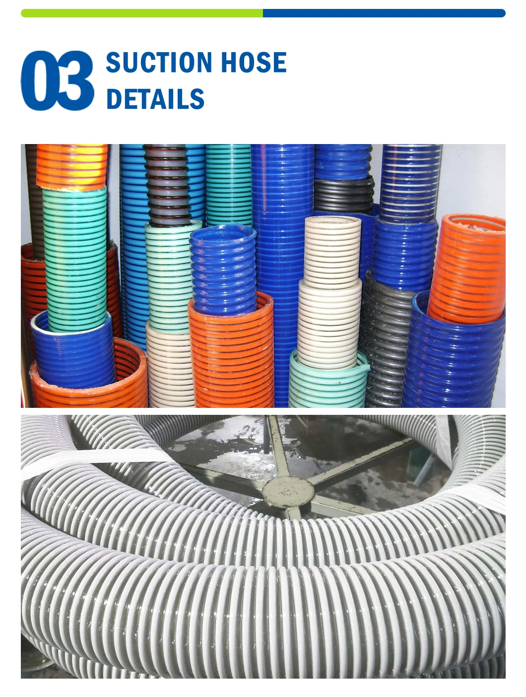 5 Inch 125*139mm Corrugated PVC Suction Hose