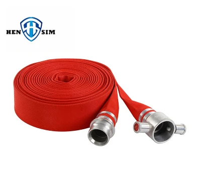 BS 6391 Typ 2/Roter Layflat-Beschichtungsschlauch/Feuerschlauch mit PVC-Auskleidung