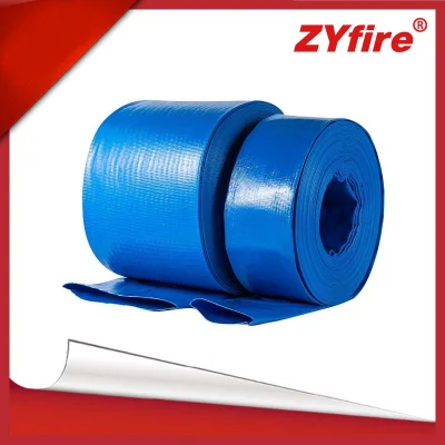 Zyfire Blauer Layflat-Entladungsschlauch aus PVC mit großem Durchmesser und 12 Zoll